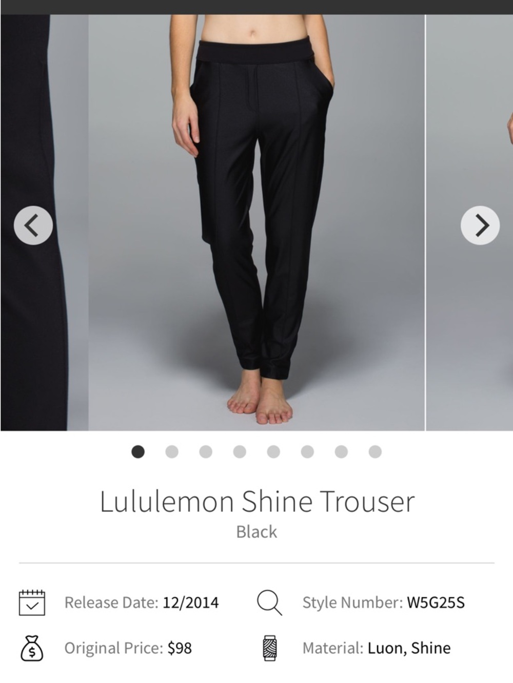 Lululemon Shine Trousers in classic black 🖤 - Picture 8 of 8